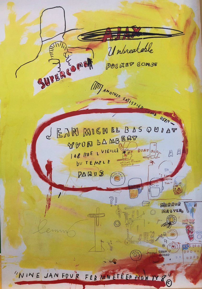 Jean-Michel Basquiat, Supercomb, 1988

restelliartco.com

#JeanMichelBasquiat #basquiat  #Supercomb #contemporaryart #contemporaryartist