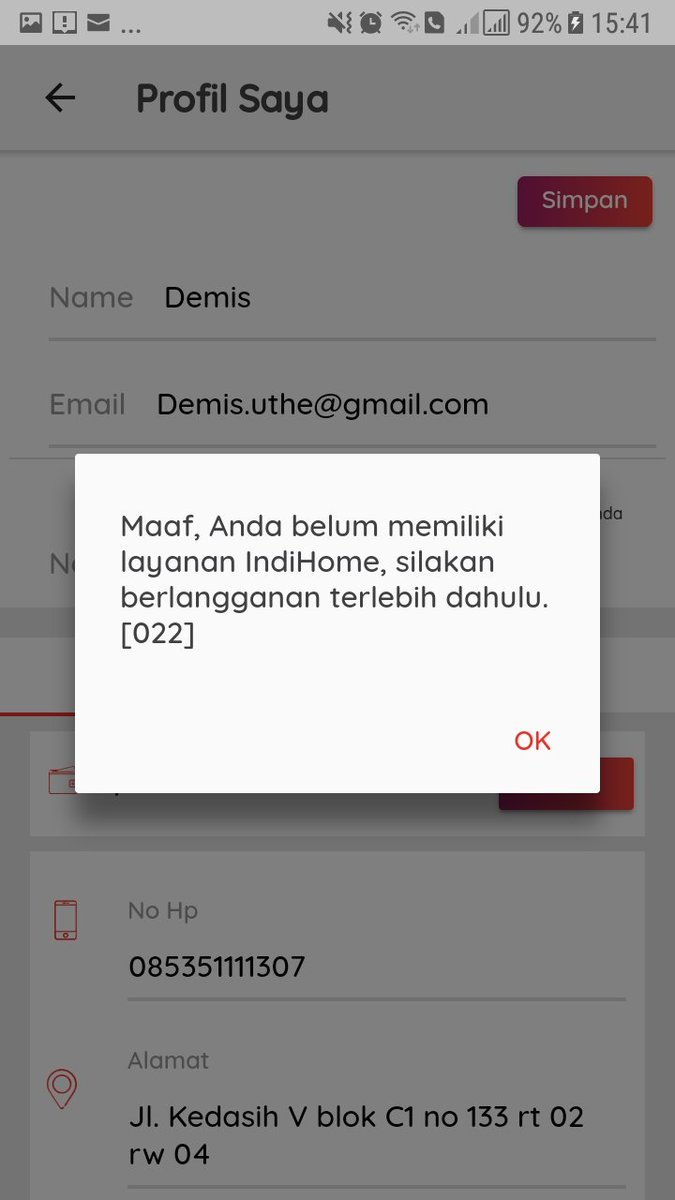 demis1482's tweet photo. @TelkomCare min, knp ya sampe skg aplikasi my indihome sy gak bs...komenx gak ada no layanan n d sruh sambungkan internet trs...padahal tv indihome sy sdh aktif trmasuk wifix...gimana ya min? Sy mw nambah iflix, tp harus via aplikasi kan? https://t.co/VDXckiSzJY