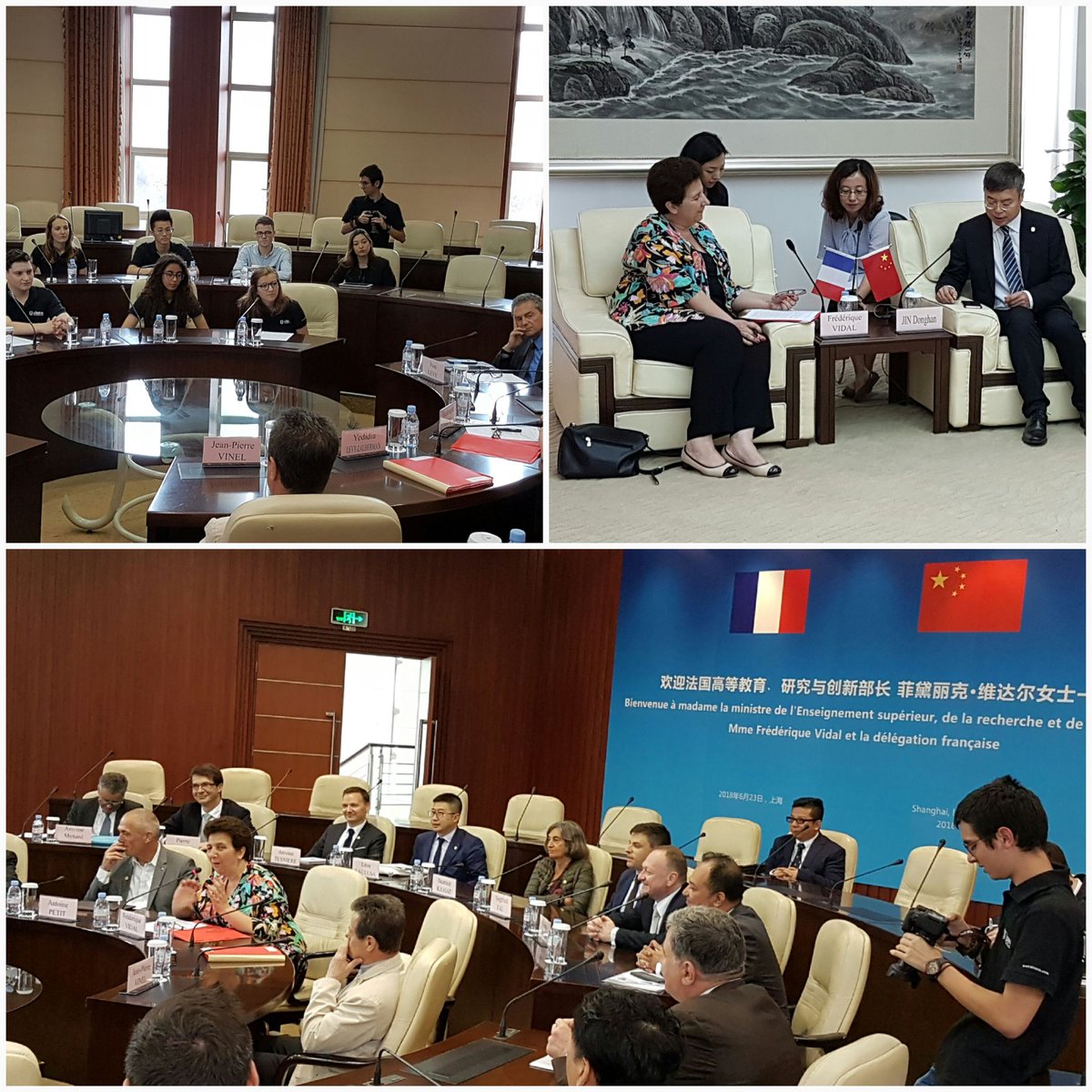 VidalFrederique's tweet photo. 🇫🇷🇨🇳 À l'Université de Shanghai où je rencontre des étudiants français et chinois qui poursuivent ici leur formation d'ingenieur dans le cadre d'un partenariat entre les universités technologiques françaises et l'université de Shanghaï. #utseus https://t.co/KeiJAshXIM