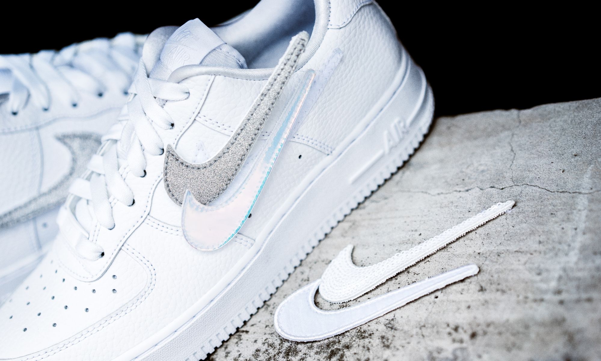 nike air force 1 klett swoosh