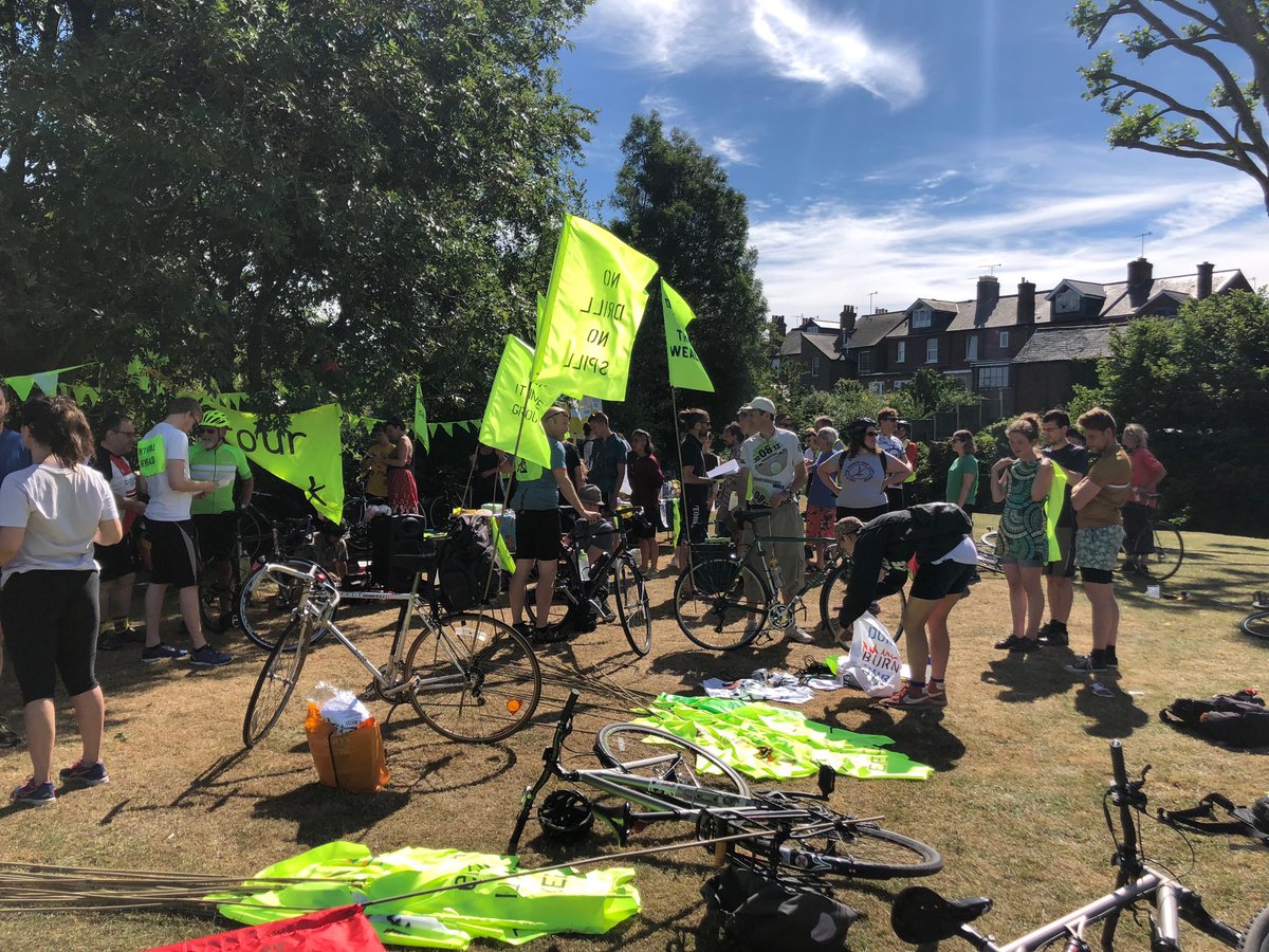 Happy gathering - #tourdefrack meeting up now #pedalsnotpedls