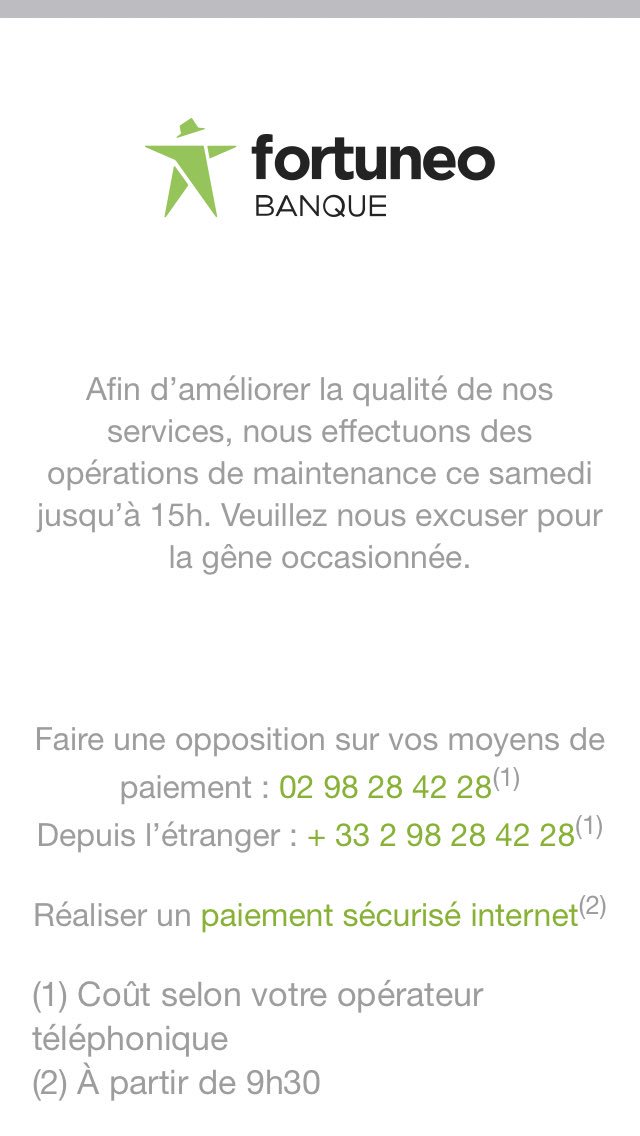 Fortuneo, la banque qui se met en rideau quand vous en avez besoin #fortuneo #fail