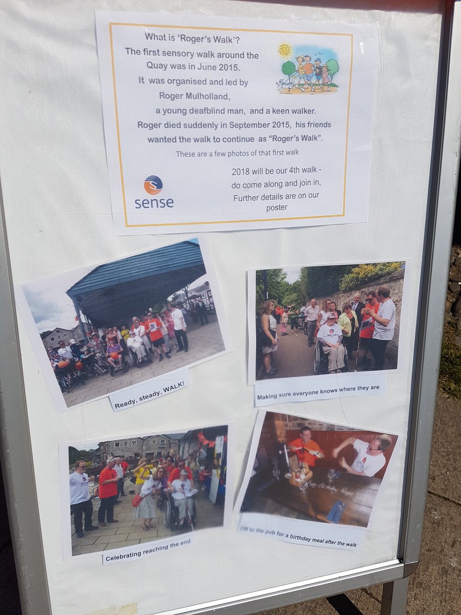 QuayPresents's tweet photo. Today is the 4th sensory walk around #Exeterquay come learn more about deaf/blindness things to test! #RogersWalk #SenseWalks #DeafblindAwarnessWeek https://t.co/viq7myBqGL