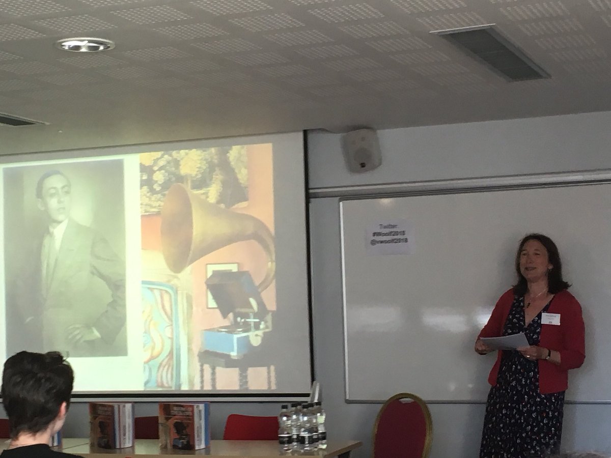 RuthieClems's tweet photo. A tea break talk from Nino Strachey of the @nationaltrust on Woolf’s work as a patron and maker #woolf2018 https://t.co/mEnTcAlCSE