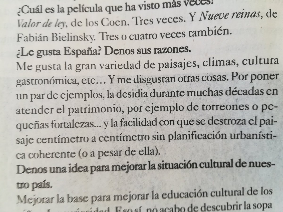 conde_suarez's tweet photo. Al gran Manolo García le preguntan en @elcultural sobre España. "No me gusta la desidia durante muchas décadas en atender el patrimonio, por ejemplo, de torreones o pequeñas fortalezas..."
Totalmente de acuerdo. #SOScastilloGALVE @CastilloGalve https://t.co/cZLL8PtMah