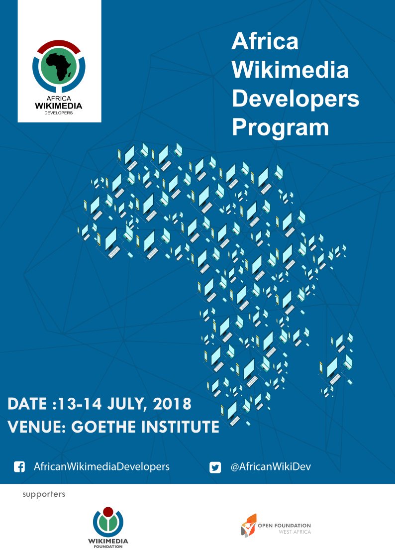 AWMD is coming to Accra, Ghana. Come let's learn how to develop on mediawiki the software that holds your favorite online platform Wikipedia.

Register: goo.gl/uRdmQR