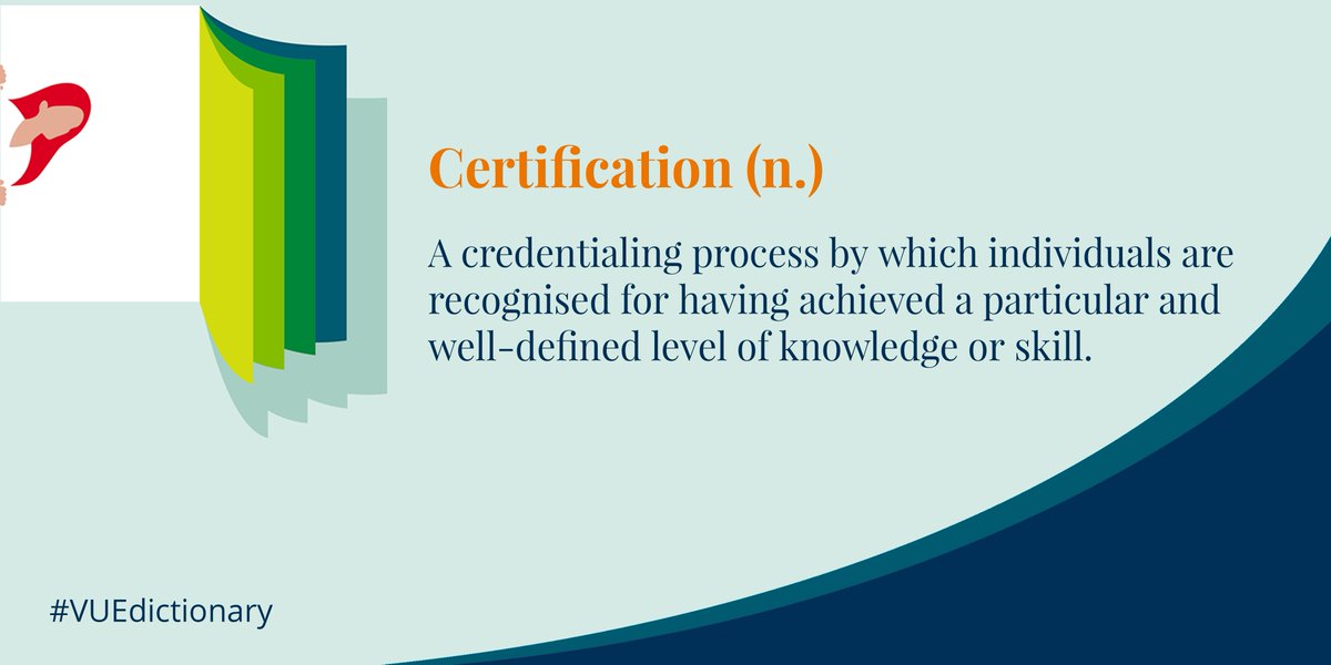 PearsonVUE's tweet image. #VUEdictionary #certification #assessment #learning #credentialing #achievements #skills #knowledge #testing #careerplanning