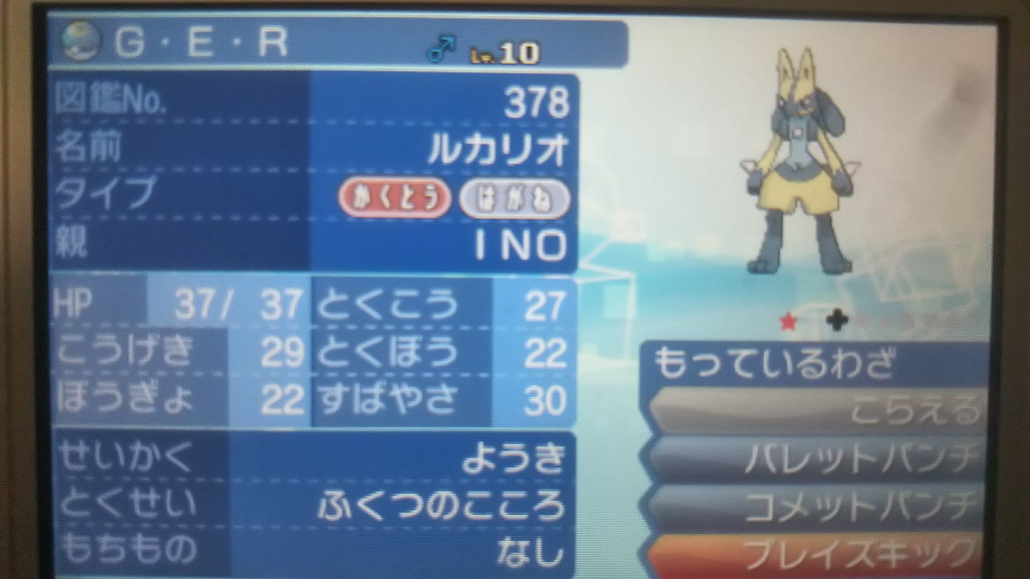 Ragu ஐ ໒ No Twitter 色リオル出たんでルカリオに進化させた ジョジョ5部アニメ化するんで名前はｇｅｒにした 笑 ポケモン ウルトラサンムーン T Co lqxxqncs Twitter