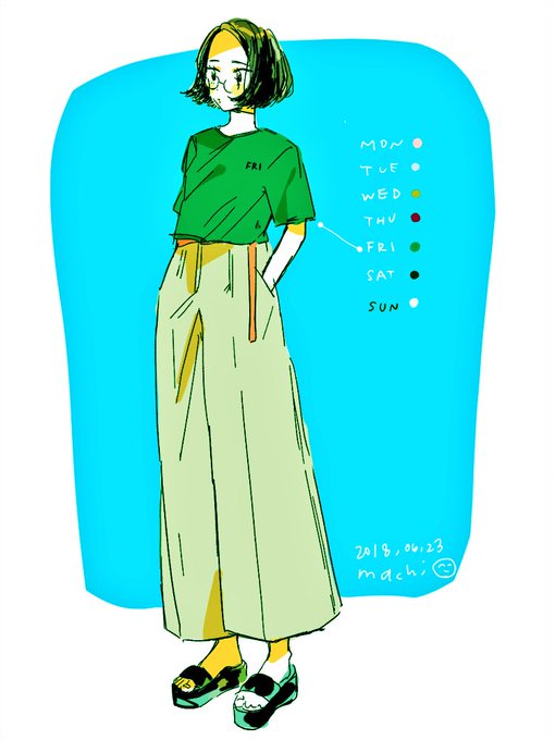 「ロングスカート シャツ」のTwitter画像/イラスト(古い順)