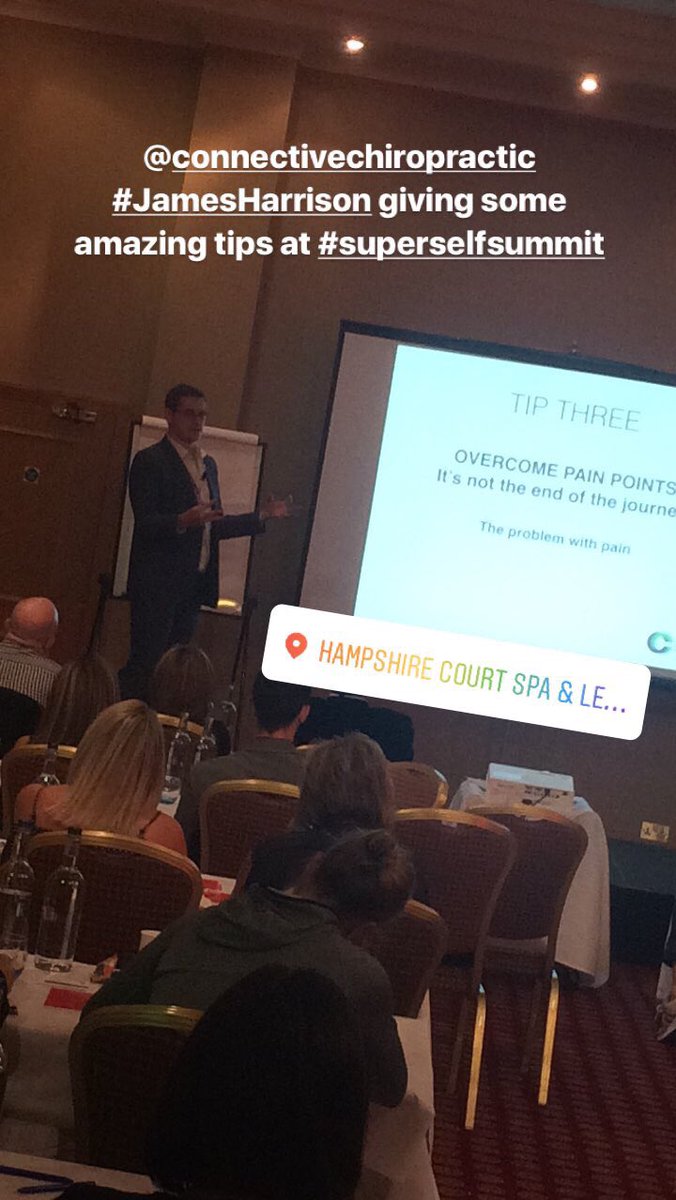 simonscholes77's tweet photo. What an awesome day one it's been at #SuperSelfSummit today with @BenCoomber @TommyGentleman @IAmMelWells @connectivechiro @coachandersonuk https://t.co/MP4NVOBgfO