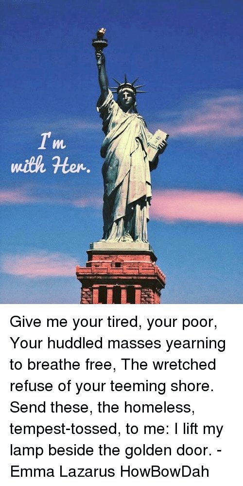 6 
Humans are not garbage.
They deserve to live with dignity and respect.
This Administration has shamefully dehumanized immigrants and refugees.
This  Administration
has tainted us.
This is a dark cloud no country wants to own.
#RespectImmigrants