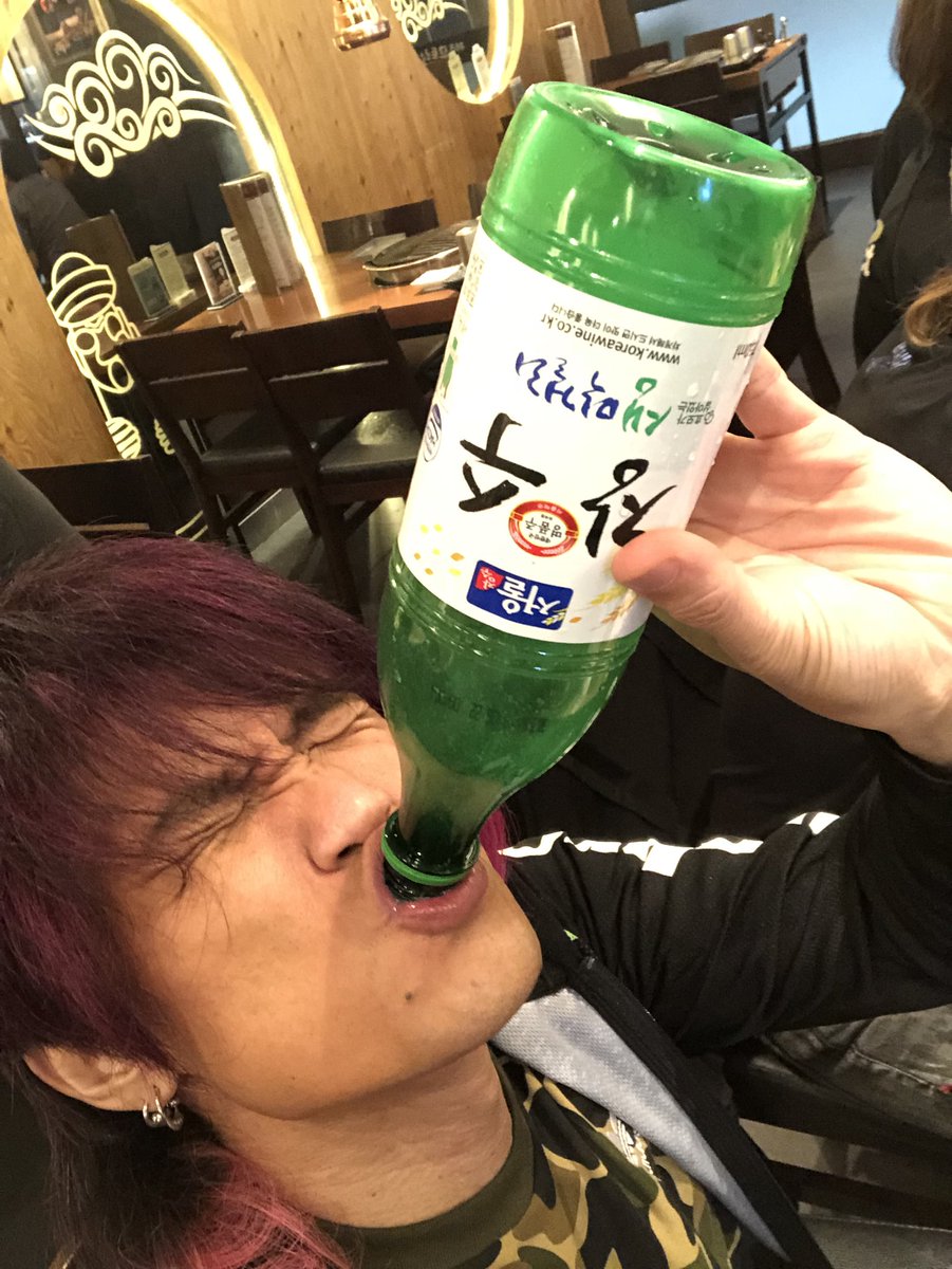 gokigensandany's tweet image. 最高のライブの後
最高のおもてなしw
もちろん マッコリ！
(*´∇｀*)
どんどん持ってこーい
w   。。。