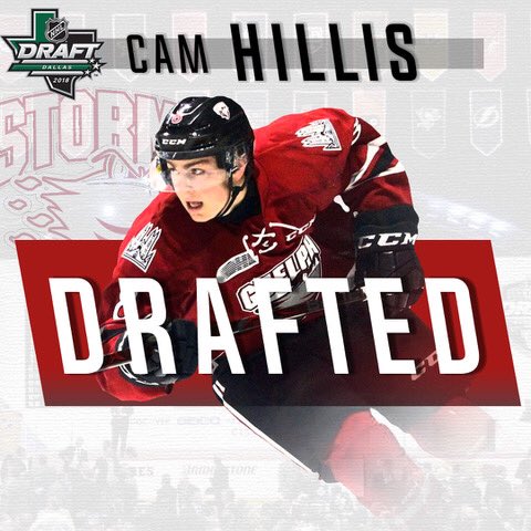 Storm forward Cam Hillis is selected in the third round, 66th overall by the <a href="/CanadiensMTL/">Canadiens Montréal</a>! 

Congratulations, <a href="/cam_hillis/">Cam Hillis</a>! #NHLDraft18