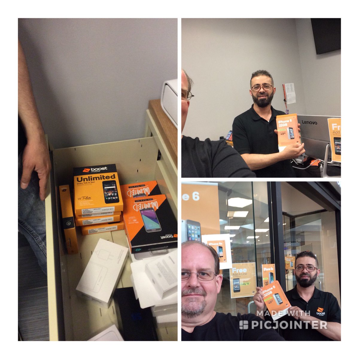 Inventory✔️ flyer at register✔️handing out stamped iPhone 6 flyers in mall✔️✔️. Gonna have a big day, PRICELESS.😀#BoostNation8M