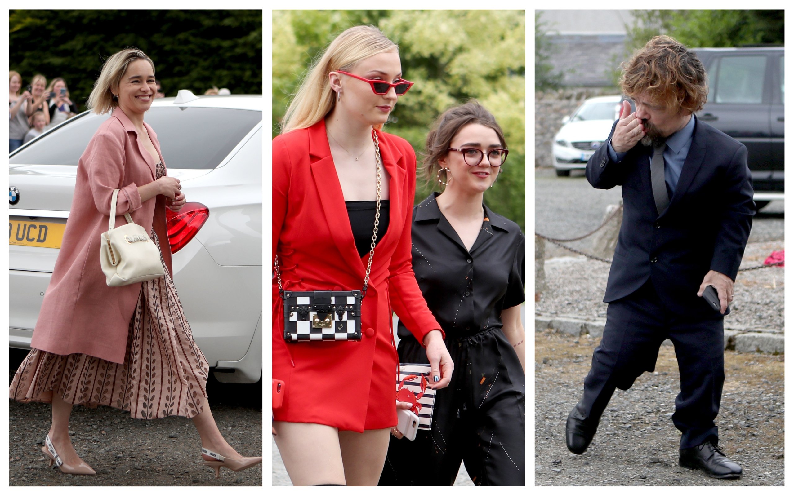 Sophie Turner and Maisie Williams at Kit Harington's Wedding