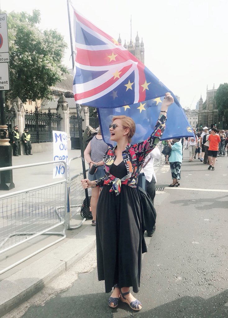 In my 7 years as a Londoner &amp; 25 as #European, it’s the 2nd time in my life I march for #Europe 🇪🇺 And will always do 💙#PeoplesVoteMarch #Exitfrombrexit #UKFreedomMarch #proudlyEuropean #proudlyLondoner