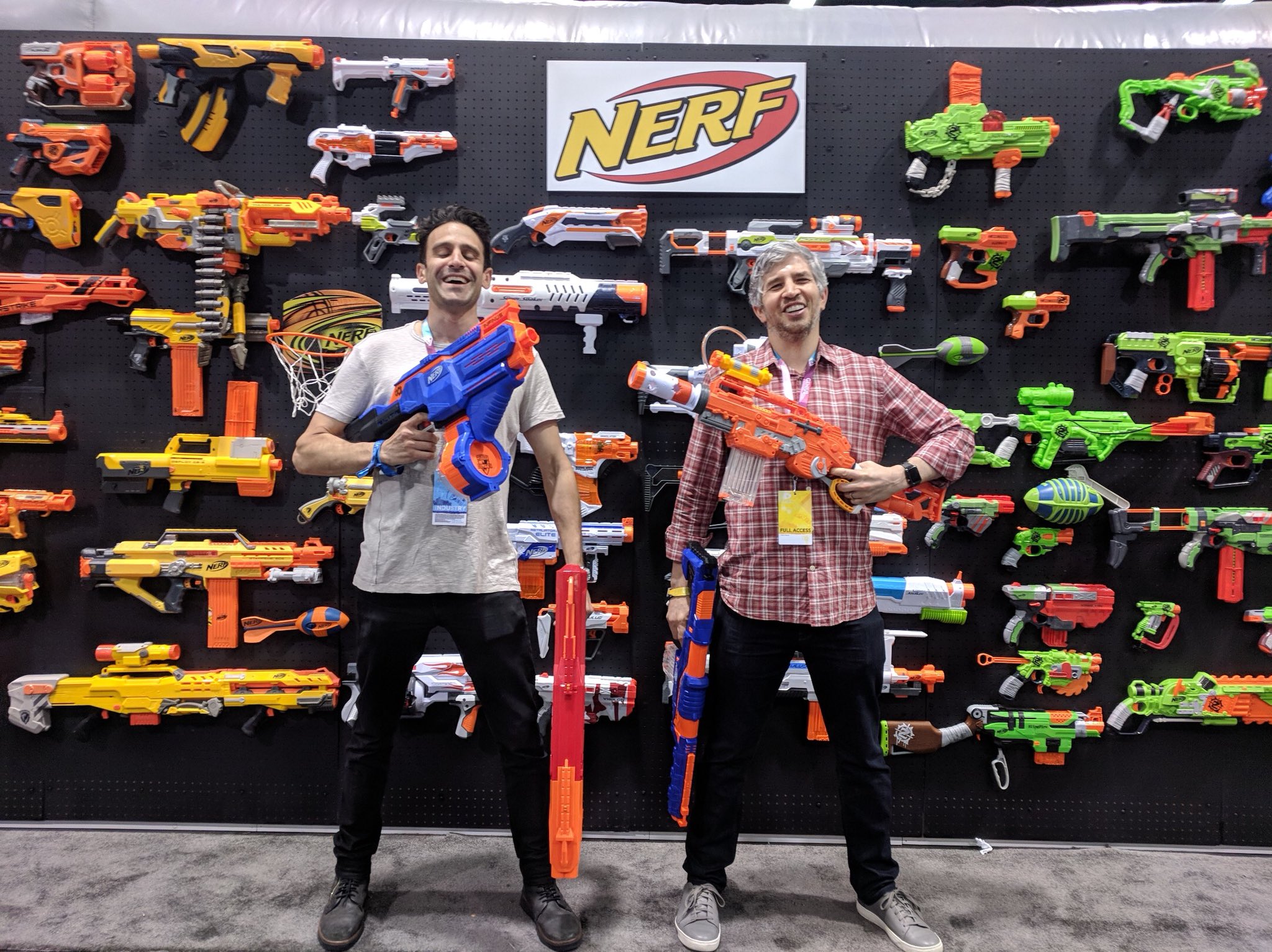 “#Vidcon Day Two: Living my best self at the @hasbros Nerf HQ exhibit - a g...