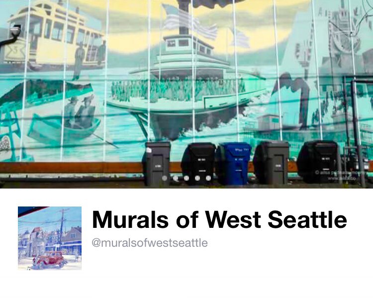 ShanzDev's tweet photo. Have you heard of the Murals of West Seattle? This is really exciting history! Time to get out and about! #ShanzOutAndAbout #WSSummerFest coming soon too! Explore mode=On! ✅ check out these pages
Twitter: @WSJA 
Insta: https://t.co/q9AhMnrYLw
FB: https://t.co/iLFlb8sdlW https://t.co/42VuXDskvH
