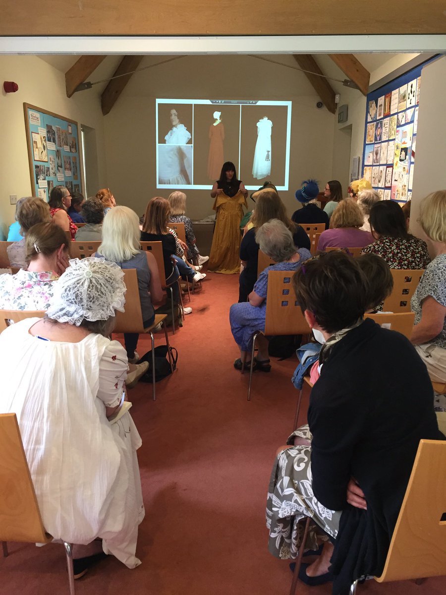 Thank you to <a href="/Serena_Dyer/">Dr Serena Dyer</a> for a fabulous <a href="/regencyalton/">Altonregencyweek</a> talk on shopping and sewing in Austen this afternoon. #JaneAustenRegencyWeek