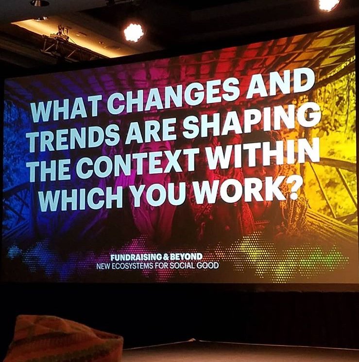 TheResAlliance's tweet photo. With the theme of Fundraising & Beyond, #IFCAsia challenged participants to look at fundraising in new and innovative ways.
What changes and trends are shaping the context within which YOU work? https://t.co/yy2ZflPN0J