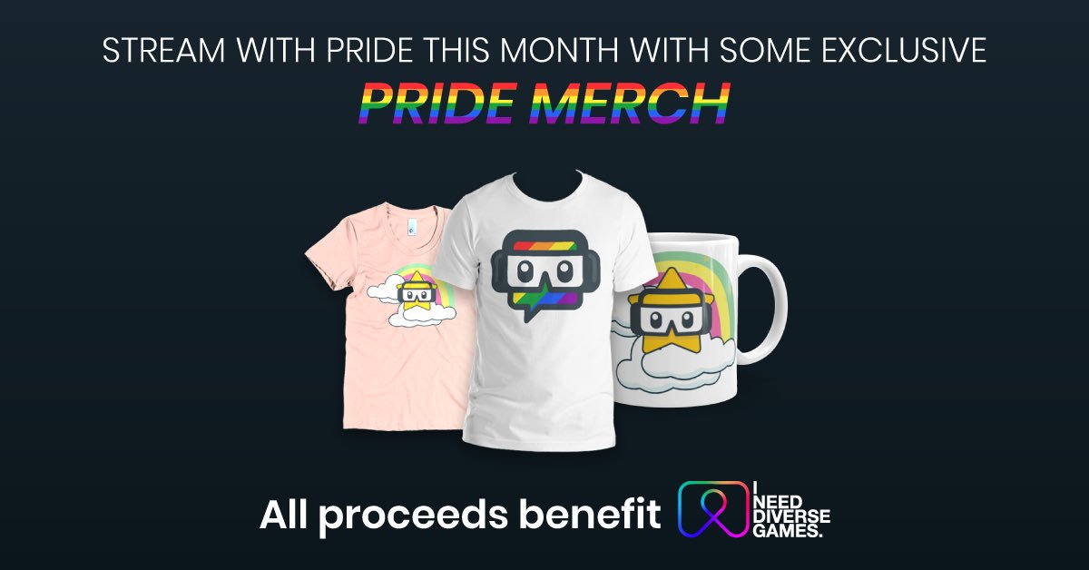 streamlabs's tweet image. Celebrate #Pride2018, support the LGBTQ community, and @INeedDivGms at once with Streamlabs limited edition pride merch. 

Love, be proud, and #StreamWithPride 🏳️‍🌈

streamlabs.com/streamlabs/#/s…