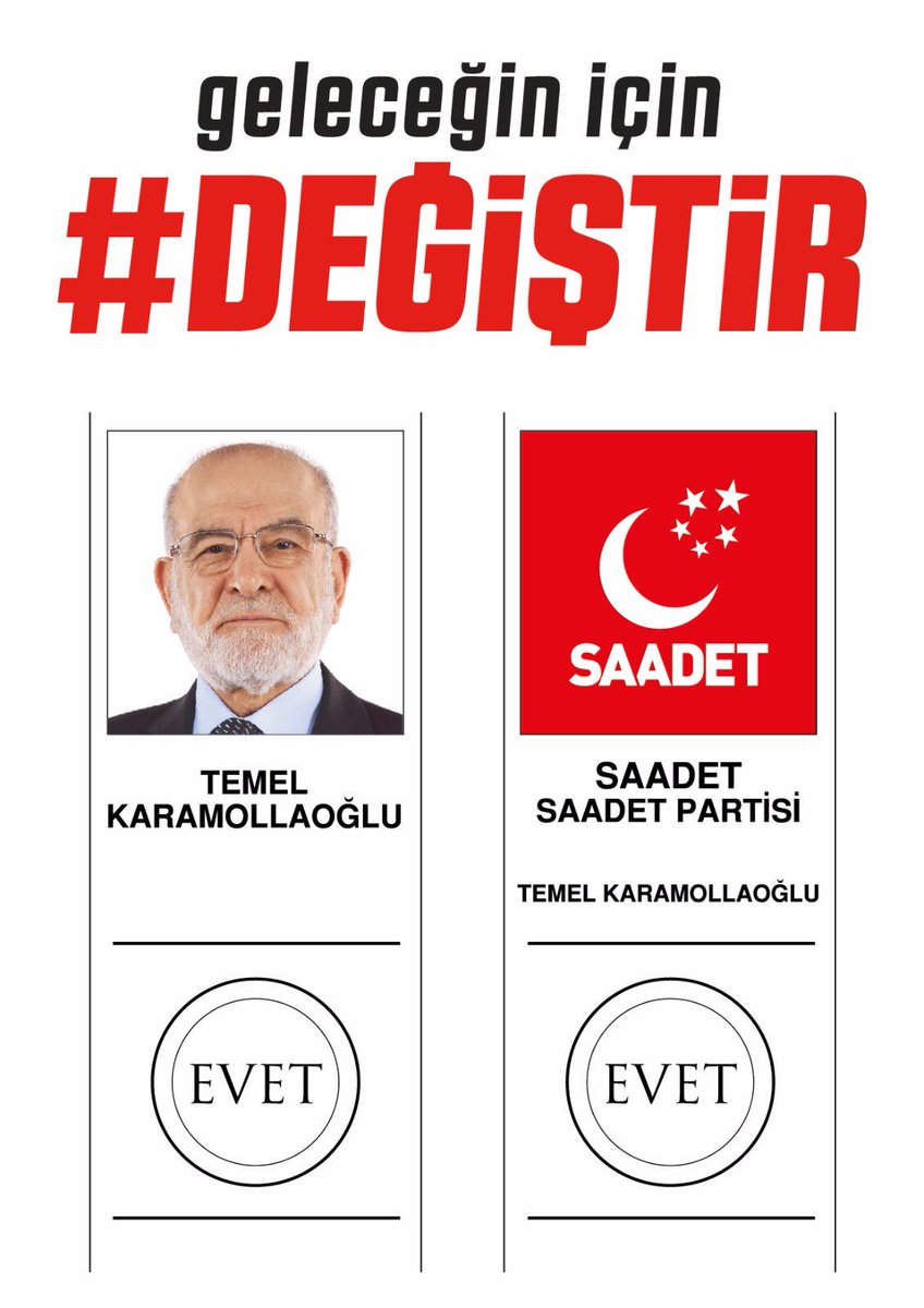 #OylarSaadete öyle bir kazanacağız ki kimse kaybetmeyecek