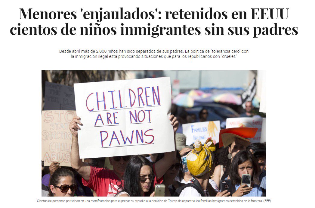 albertoctf's tweet image. Se puede ser más desalmado e insensible? Por favor! NIÑOS, son niños...

Este gobierno de @realDonaldTrump
No tiene corazón, no ve más allá del postureo y representa lo peor que se me puede ocurrir...

#Refugiados #BorderChildren #ChildrenInCages #Children