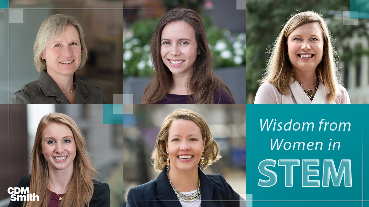 CDMSmith's tweet image. Happy #INWED18! To celebrate, we picked the brains of five of our brightest female engineers, project managers and planners. Hear about how they've overcome various challenges and what advice they have for the next generation of #WomenInSTEM: cdmsmith.com/en/About-Us/IN…
