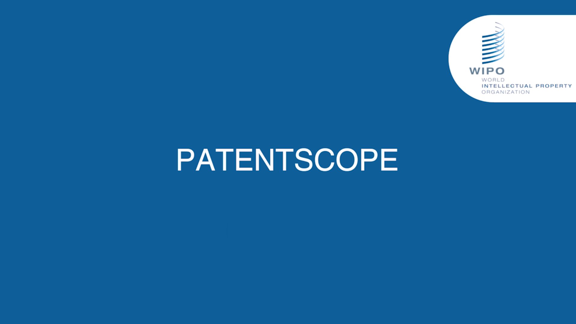 Wipo patentscope online