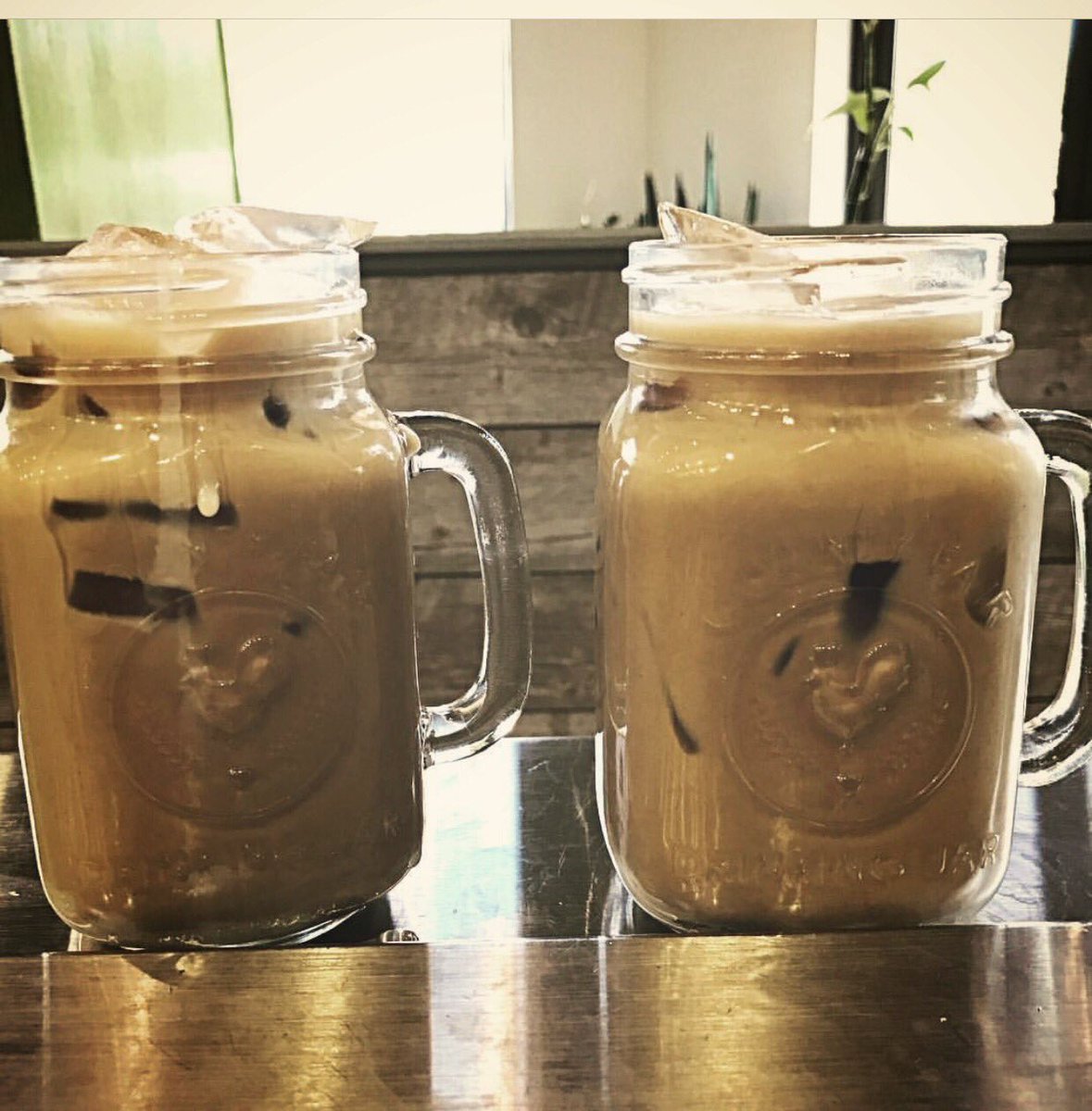 Enjoy a freshly pressed iced coffee today! Cafe Du Monde coffee over condensed milk and ice ☕️ #cafesuada #61pho