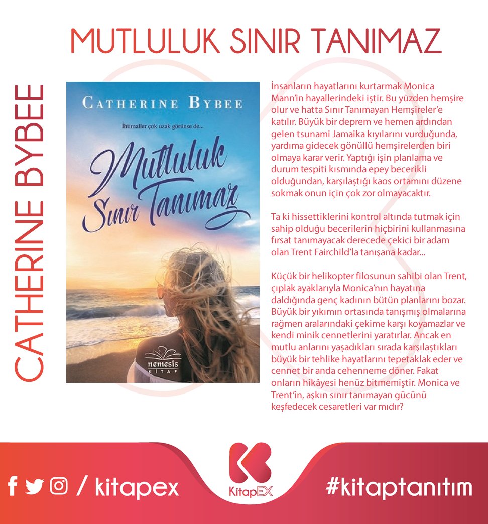 kitapex's tweet photo. Catherine Bybee - Mutluluk Sınır Tanımaz

@catherinebybee #catherinebybee #mutluluk #sınır #tanımaz #kitap #kitapex #tanıtım #newbook #new #book #yenikitap #yeni #roman #indirim #sale #turkish #cumartesi #seçim #pazar #haftasonu #weekend #lovebook #kitapaşkı https://t.co/Hzyn7bwkpt