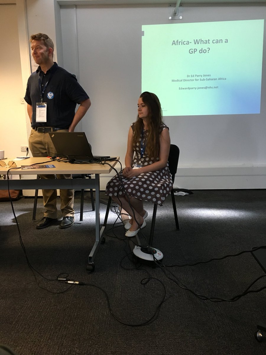 SamMerriel's tweet photo. Dr Ed Parry Jones kicking off the #globalgp afternoon discussing @rcgp internationalβs work in sun Saharan Africa @RCGPAiT @RCGPJIC #globalhealth https://t.co/pcNZpW7wcE