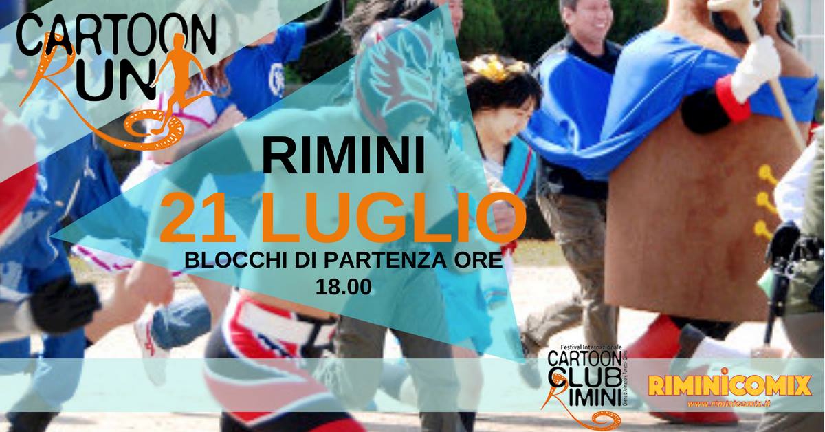 Cartoon_Club's tweet photo. E per chi sarΓ alla mostra mercato gratuita @Riminicomix_IT il 19-21 luglio quest'anno ci sarΓ anche #CartoonRun, corsa non competitiva di 3 km tra colori, musica, festa & allegria! https://t.co/B2L2xVRvBw https://t.co/DPp8bVPi3j