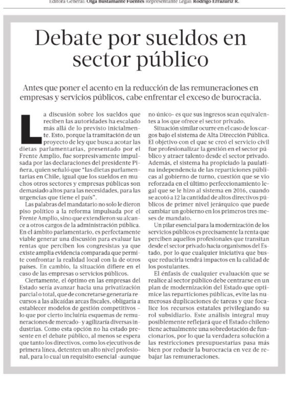 baltocris14's tweet image. #DietaParlamentaria: Editorial de @latercera propone quitar acento en rebaja a dieta parlamentaria, y colocarlo en:
-Privatizar Empresas Publicas
-Despedir funcionarios públicos 
-Mantener sueldos a los funcionarios ADP
@gabrielboric @GiorgioJackson @GarinDiputado @Censelio