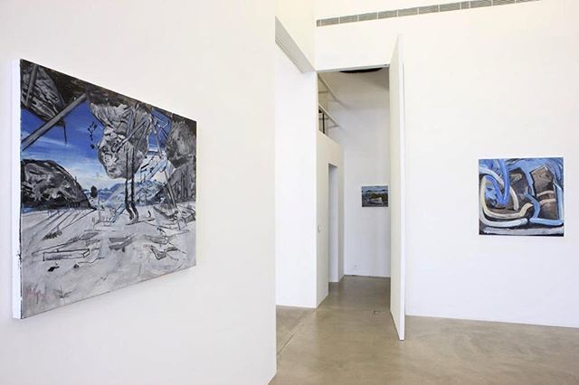 Marfaprojects's tweet photo. Aghbashian’s gestural paintings are triggered by her discoveries and recordings of different landscapes - The show is still on view @marfaprojects . #talaraghbashian #transposition #artexhibition #marfaprojects #lebanon https://t.co/ueguBjzNUs
