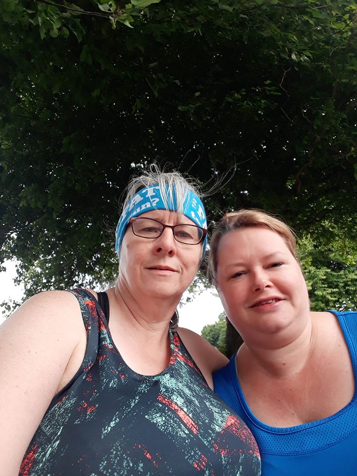 mazza927's tweet photo. #OneBigFatRun, #iblamejulie Pre-parkrun selfie this morning @ponteparkrun with a fellow #100ways100days warrior. Only the 4th parkrun for Julie but hopefully not her last. https://t.co/OvEdd37TeB