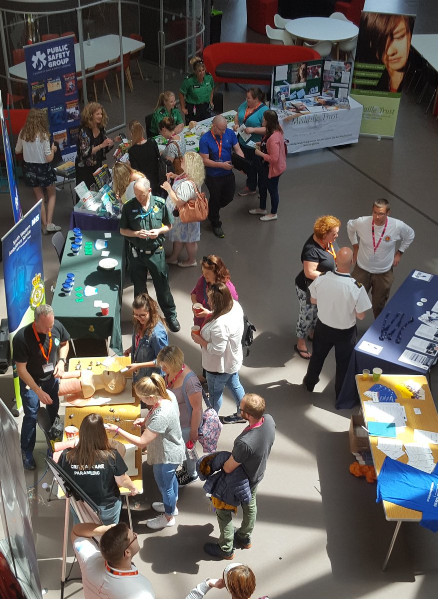 BUPHECSoc's tweet photo. Bird's eye view of #BUPECC18 
Big thank you to all the stalls who have attended today.
@classprofession @stjohnambulance @MedailleTrust @DorsetMind @swasFT @OfficialDorSAR @RoyalNavy Lilliput Driving and University of Southampton NHS Foundation Trust #BUPECC18 #BUProud https://t.co/NgLW7nQg1E