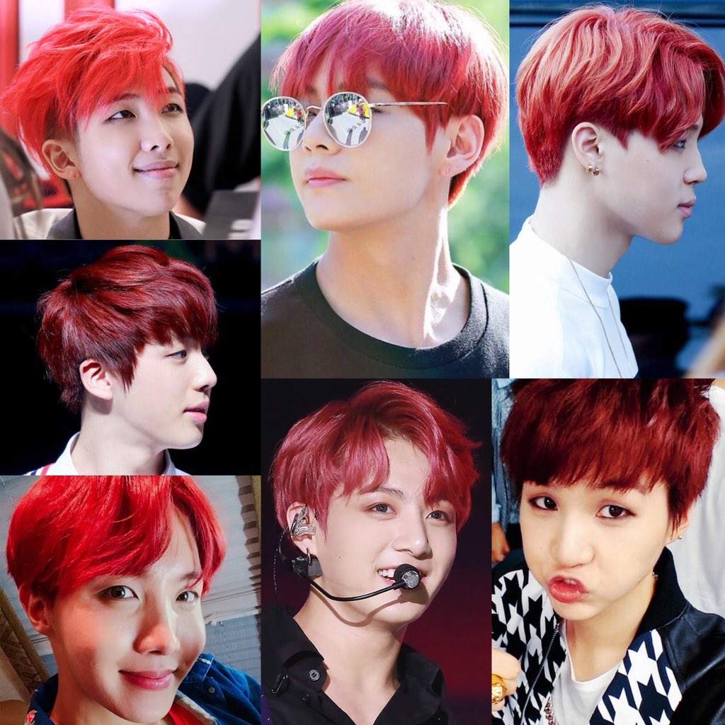 SOON BTS LOVE YOURSELF NAGOYA on Twitter: "#BTS Red Hair Saga Continues