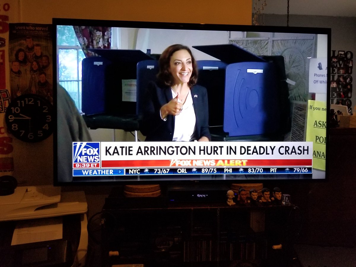 dnlrbrtsn7's tweet photo. First.. 

#SteveScalise 

Now.. 

#KatieArrington 

The #MurderousLeft 
Is At It Again!.... https://t.co/P1wpFBEc5C