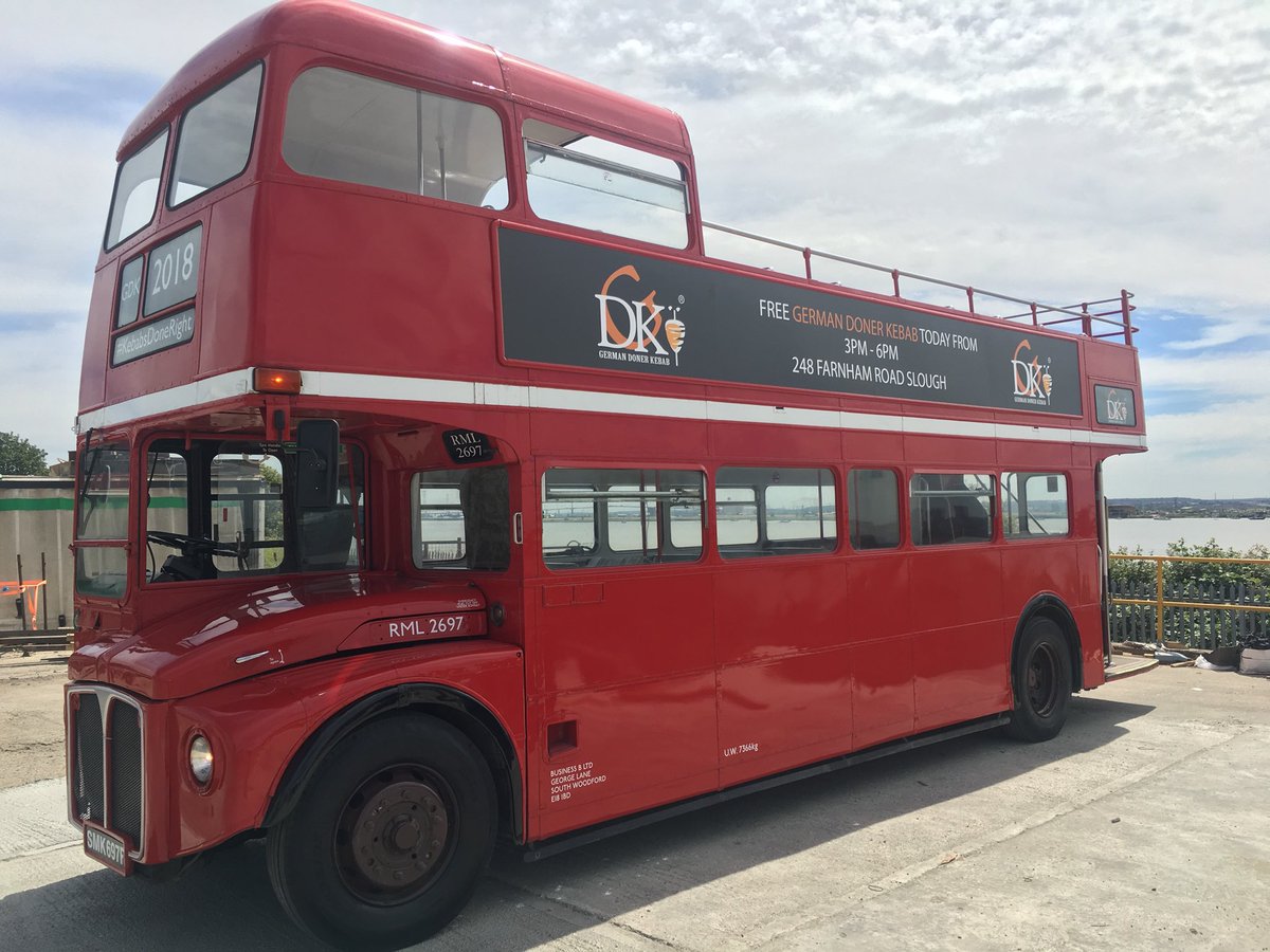 Are you out and about in Slough today? Look out for the Promotional Bus for the new German Doner Kebab store in Slough #KebabsDoneRight #PromotionalBus