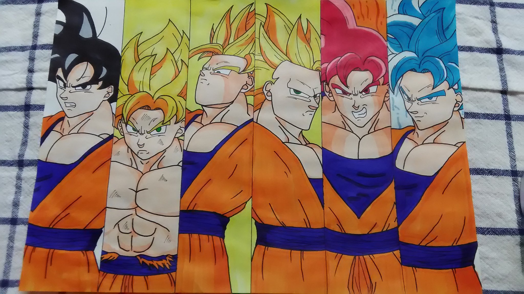 Uzivatel ゆうだい リコリっ子 Na Twitteru ドラゴンボールの絵描きました 悟空のノーマルからスーパーサイヤ人ブルーまで ドラゴンボール ドラゴンボールz ドラゴンボール超 孫悟空 スーパーサイヤ人 スーパーサイヤ人2 スーパーサイヤ人3 スーパーサイヤ