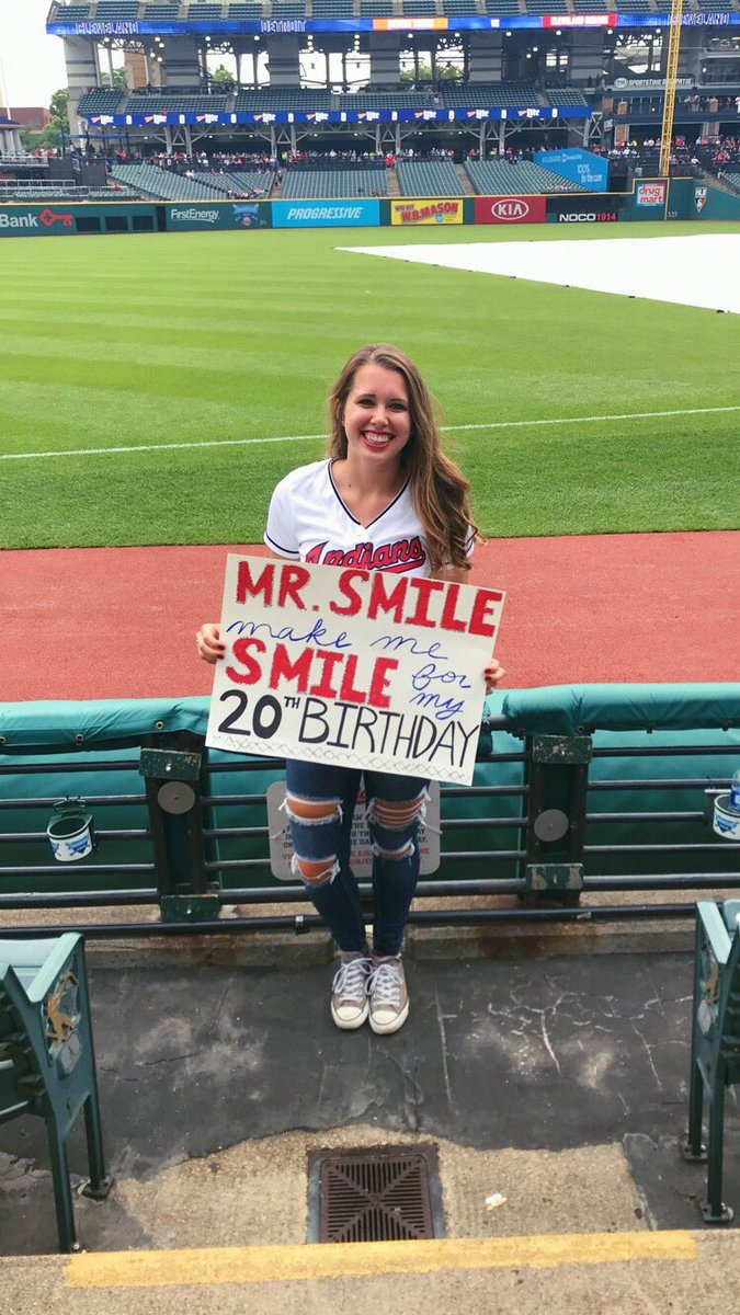 haleyannski's tweet photo. Still in shock from the @Indians game last night! Thank you thank you thank you @Lindor12BC ❤️❤️ I don’t think any other birthday will be as great as this one was! https://t.co/Isd1rMfWB0