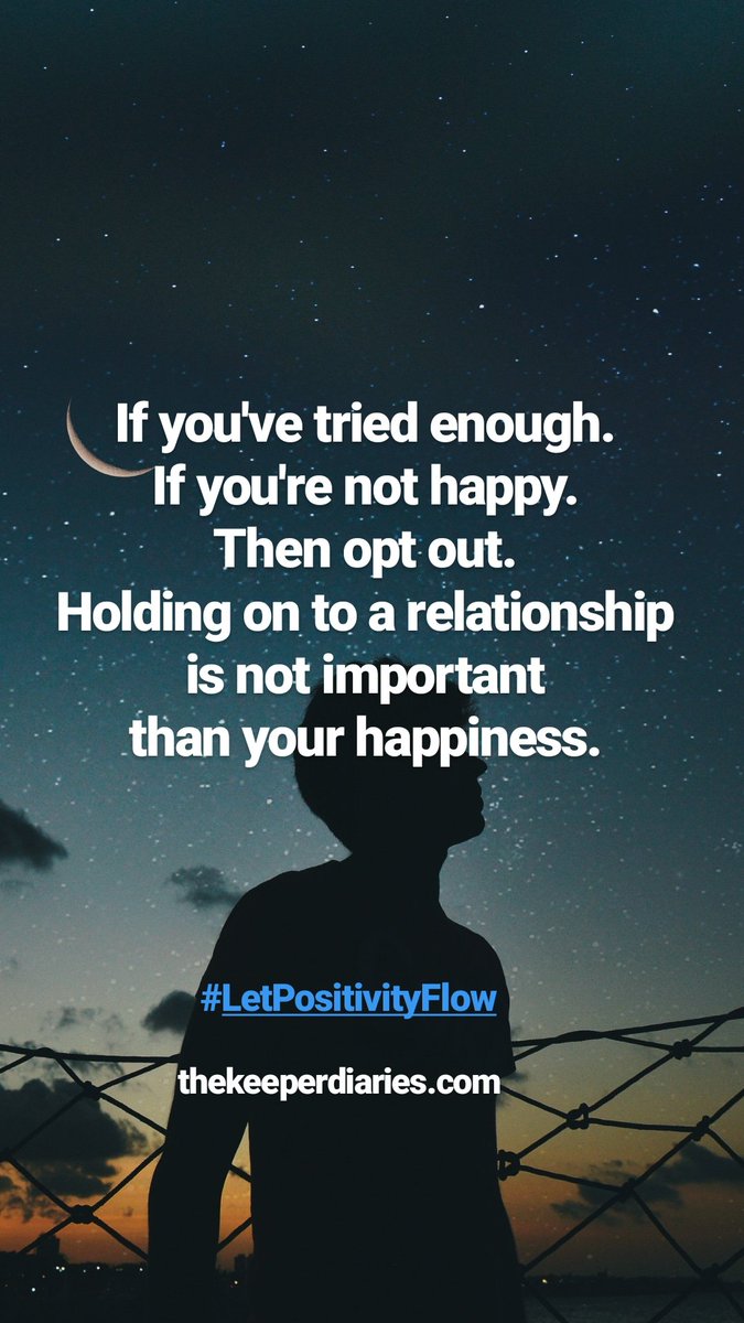 TKDiaries's tweet photo. Opt out ✌️ - The Keeper Diaries
#happiness #blogger #thekeeperdiaries #LetPositivityFlow https://t.co/yrV1qLuSAB