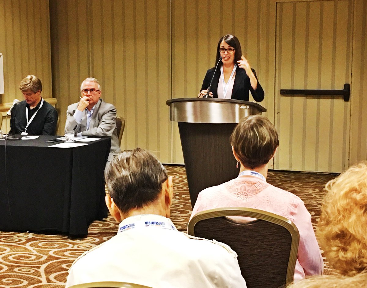 FfbHouston's tweet photo. Yesterday, Drs. Shannon Boye, Timothy Stout, and David Williams spoke about gene therapy #Visions2018 #cureinsight #fightblindness #GeneTherapy https://t.co/IM9F4Xds4M