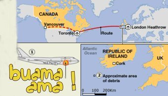 1985 ar an lá seo,
phléasc eitleán de chuid Air India amach ó chósta na hÉireann.
Maraíodh 329 duine ar bord
ga.wikipedia.org/wiki/Sceimhlit…
=&gt; Sceimhlitheoireacht
