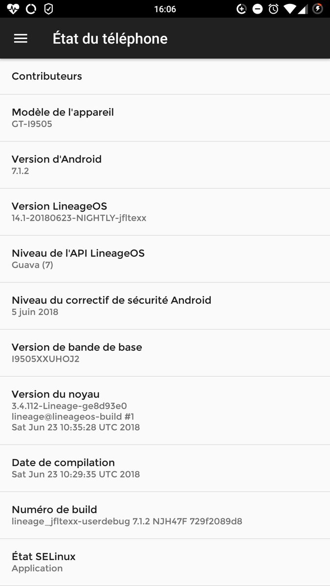 OunafFanou's tweet image. @LineageosRom 👌
#LineageOS 
#Nougat 
#RomManager 
#RootCheck 
#TWRP 
#GalaxyS4