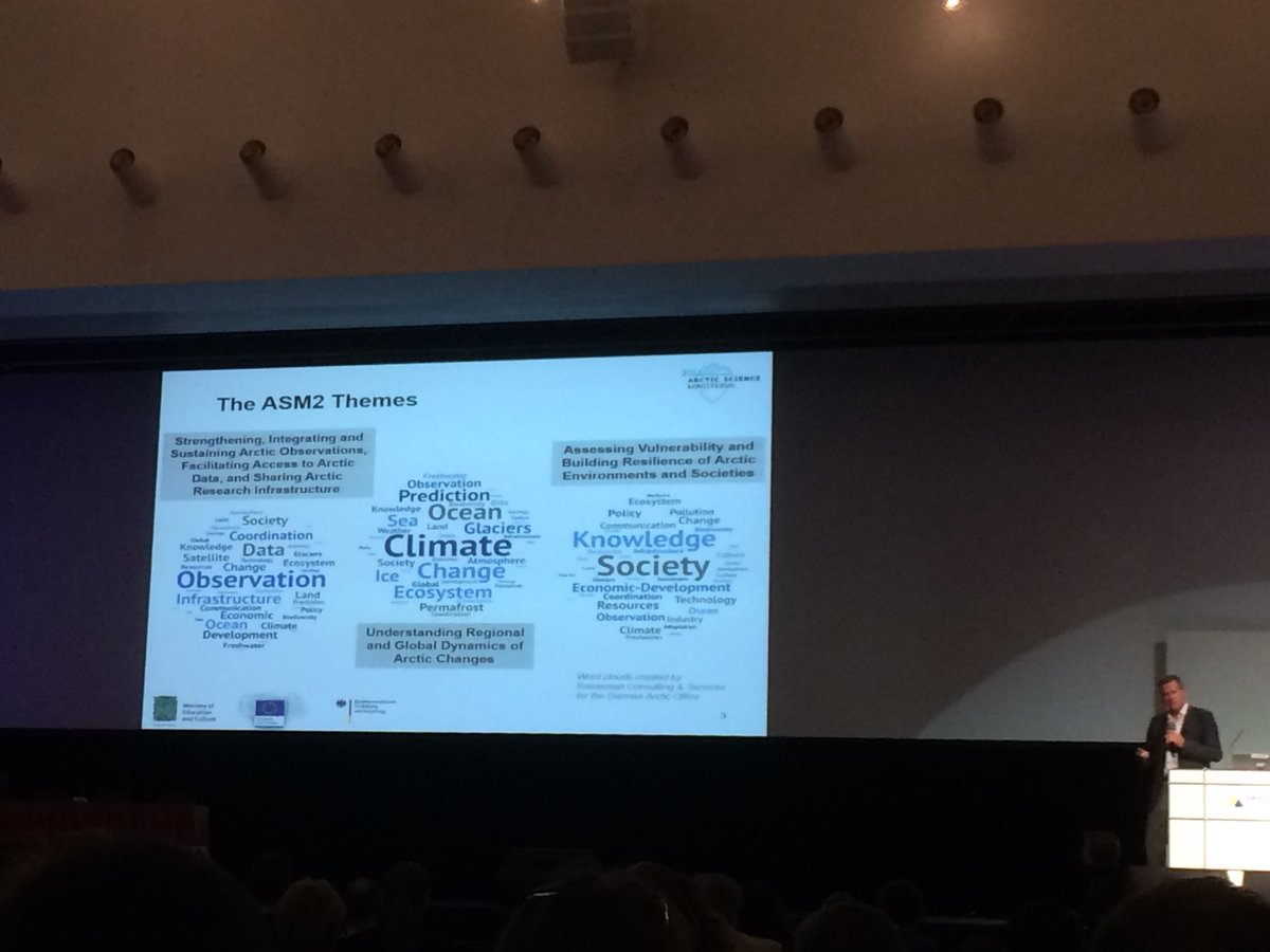 ElainaFord's tweet photo. Themes of the second #Arctic ministerial #POLAR2018 https://t.co/UFSl71cMIx