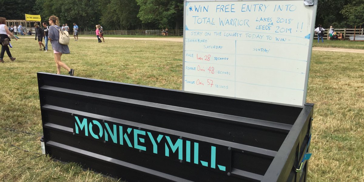monkeymilluk's tweet image. Here are the current high scores for the @monkeymilluk competition at @totalwarrioruk come on....can you beat them? #stayontop 

#fitnessequipment #fitnessmotivation #innovation #fitness #exercisevideo #training #motivation #leeds #ocr #run #mud