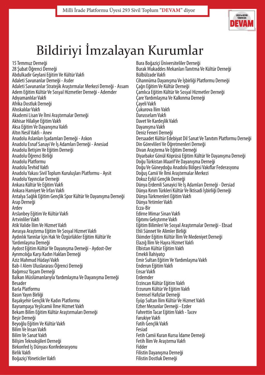 Milli İrade Platformu tweet media