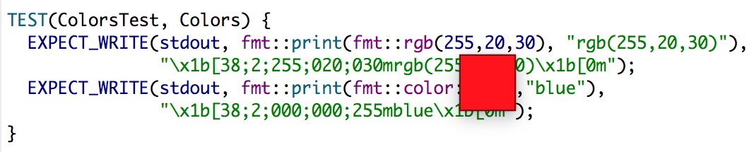 vzverovich's tweet image. Wow, Qt Creator shows the actual color in a tooltip when you hover the cursor over fmt::rgb. Very cool. #qtcreator